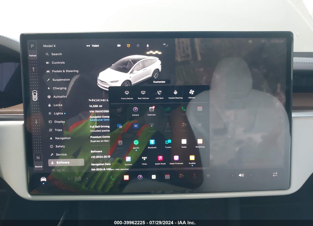 2023 TESLA MODEL X VIN: 7SAXCDE54PF425513