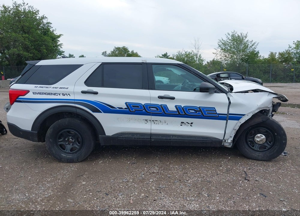 2021 FORD POLICE INTERCEPTOR UTILITY VIN: 1FM5K8AB7MGA06580