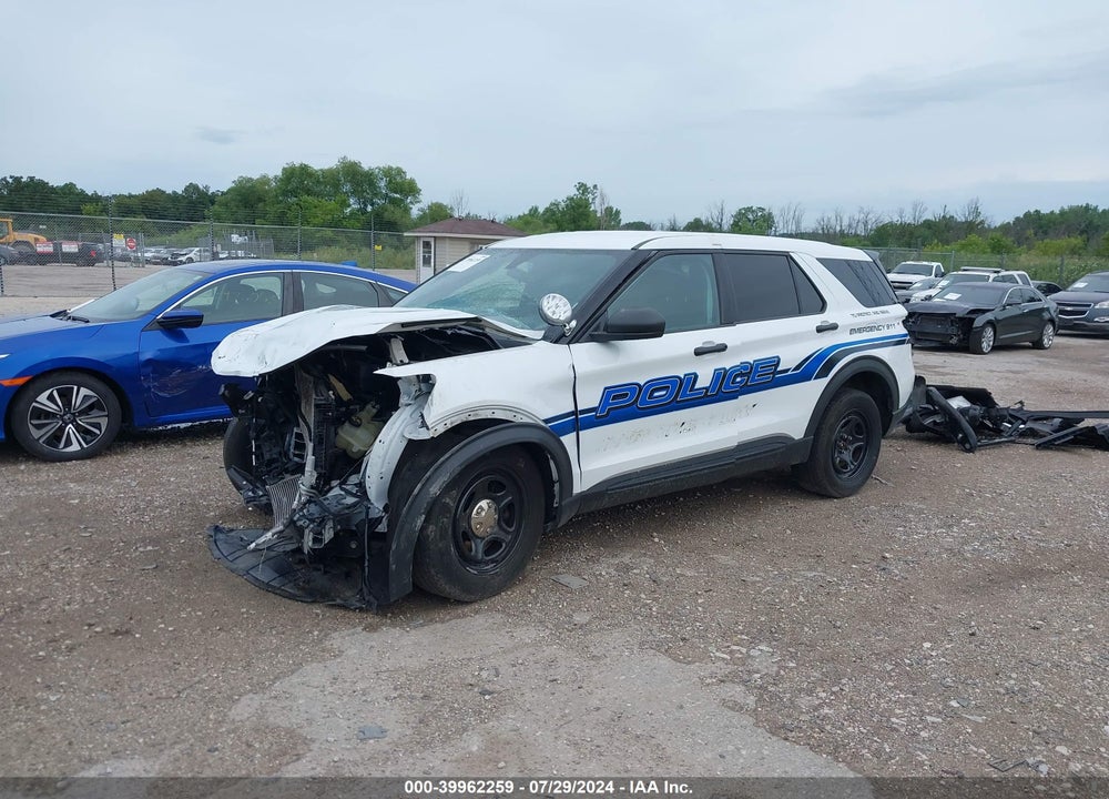 2021 FORD POLICE INTERCEPTOR UTILITY VIN: 1FM5K8AB7MGA06580