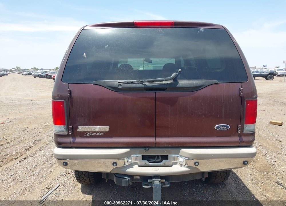 2000 FORD EXCURSION LIMITED VIN: 1FMSU43F7YEC87075