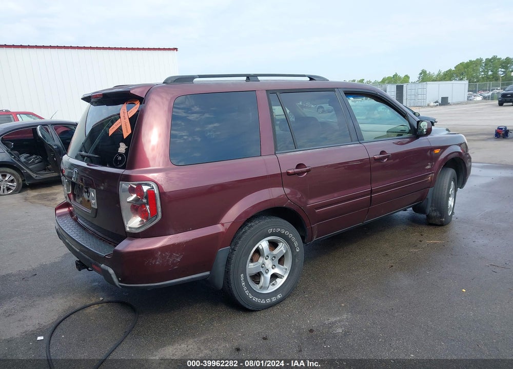 2007 HONDA PILOT EX VIN: 5FNYF28497B001406