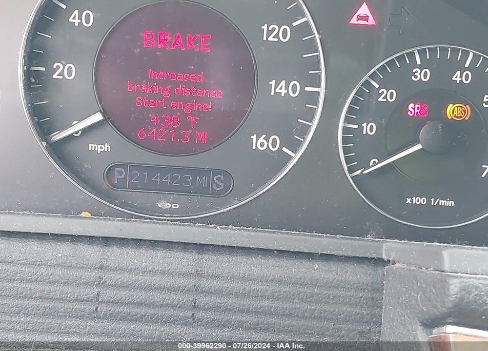 2003 MERCEDES-BENZ E 320 VIN: WDBUF65J93A175963