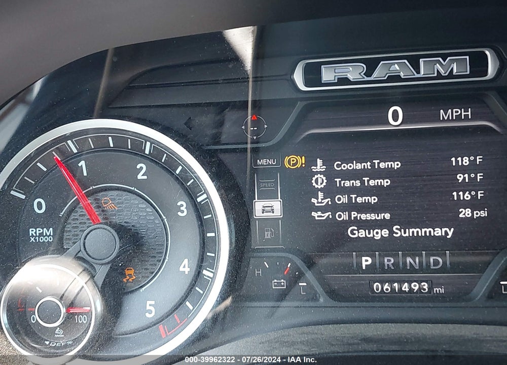 2020 RAM 1500 BIG HORN 4X4 5'7 BOX VIN: 1C6SRFFM3LN248933