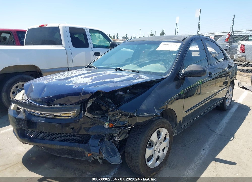 2008 KIA SPECTRA EX VIN: KNAFE122085557003