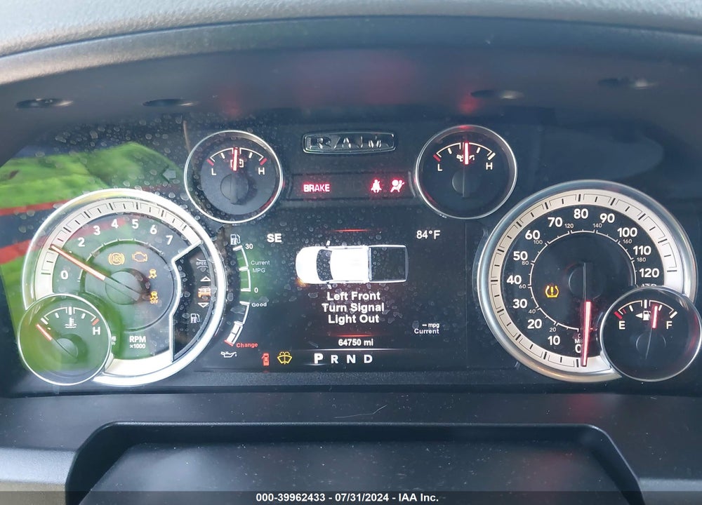 2017 RAM 1500 BIG HORN 4X2 5'7 BOX VIN: 1C6RR6LTXHS629701