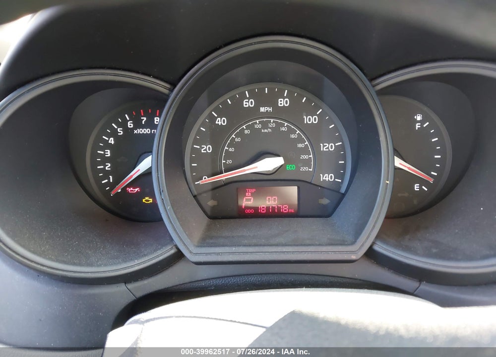 2013 KIA RIO LX VIN: KNADM4A35D6129499