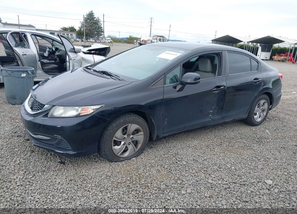 2013 HONDA CIVIC LX VIN: 19XFB2F58DE021792