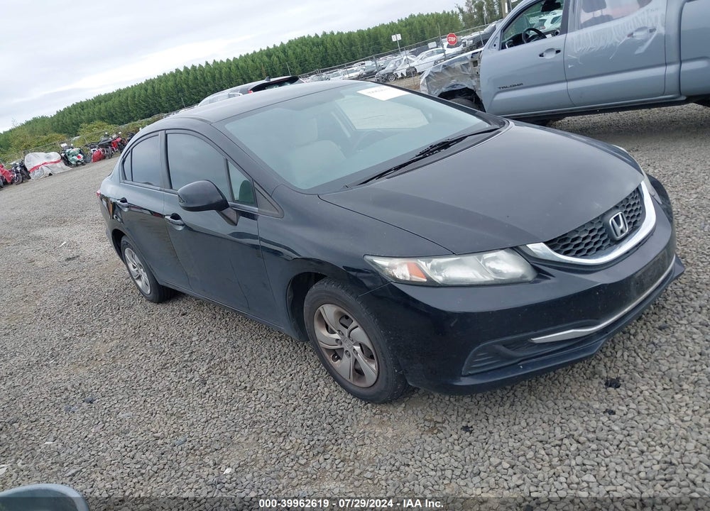 2013 HONDA CIVIC LX VIN: 19XFB2F58DE021792