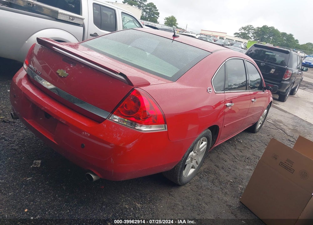 2007 CHEVROLET IMPALA LTZ VIN: 2G1WU58R079246957