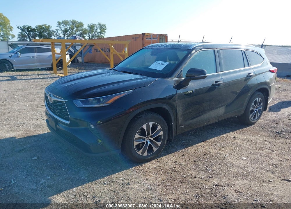 2021 TOYOTA HIGHLANDER HYBRID XLE VIN: 5TDGBRCH6MS533813