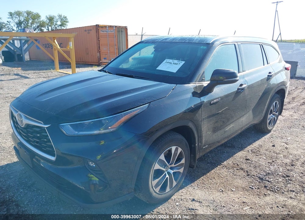 2021 TOYOTA HIGHLANDER HYBRID XLE VIN: 5TDGBRCH6MS533813