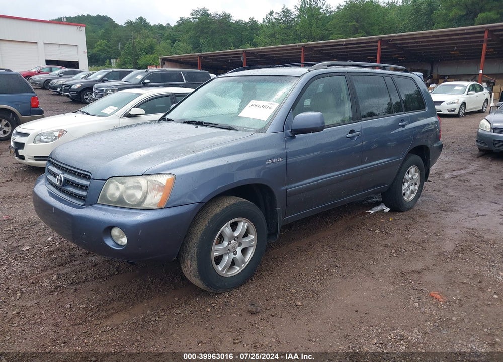 2001 TOYOTA HIGHLANDER VIN: JTEHF21A310028862