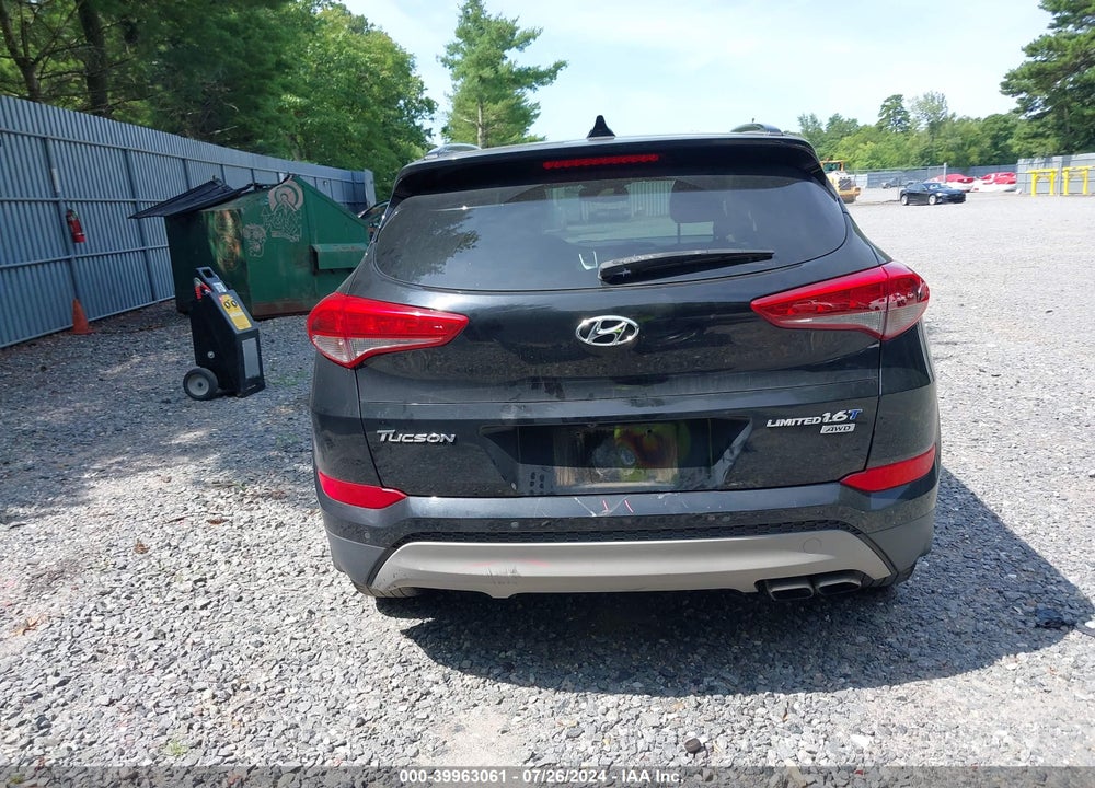 2017 HYUNDAI TUCSON LIMITED VIN: KM8J3CA20HU390644