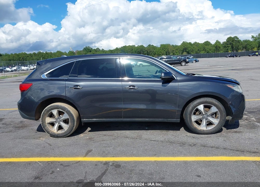 2014 ACURA MDX VIN: 5FRYD4H25EB015444