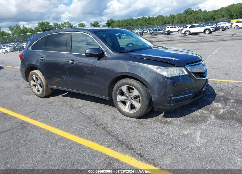 2014 ACURA MDX VIN: 5FRYD4H25EB015444