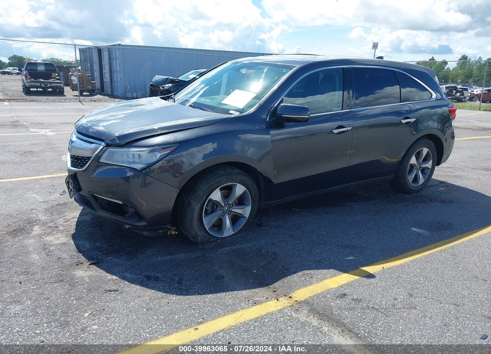 2014 ACURA MDX VIN: 5FRYD4H25EB015444