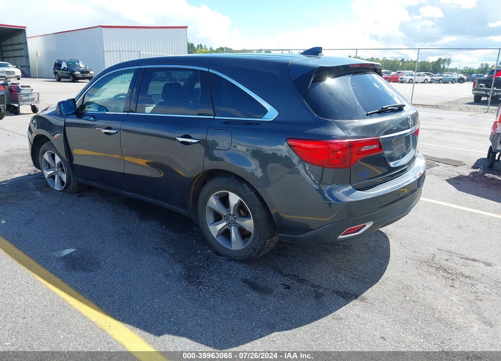2014 ACURA MDX VIN: 5FRYD4H25EB015444