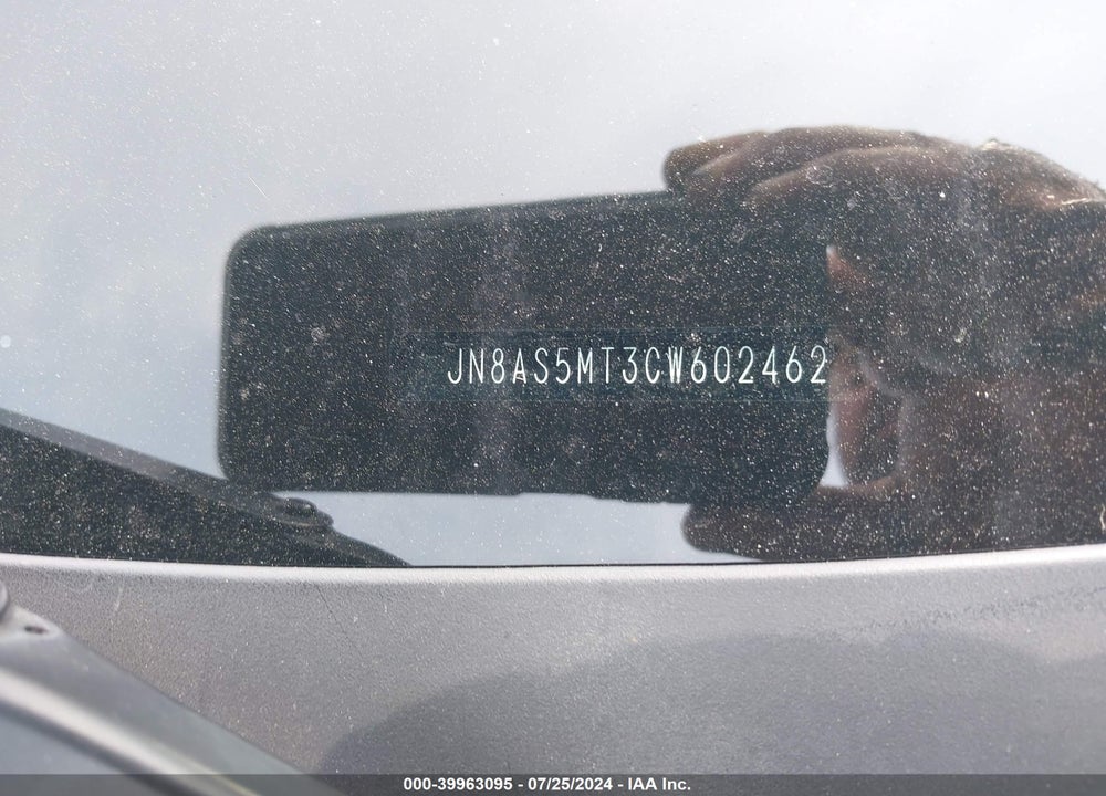 2012 NISSAN ROGUE VIN: JN8AS5MT3CW602462