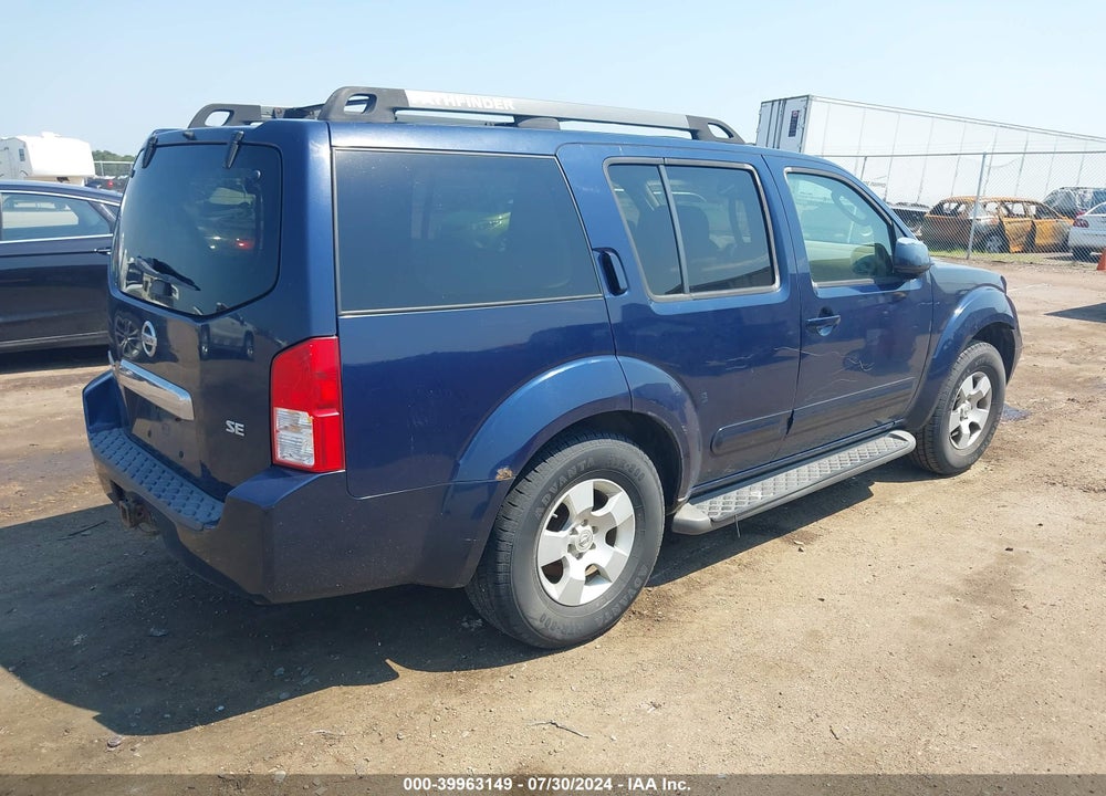 2006 NISSAN PATHFINDER SE VIN: 5N1AR18W86C619957