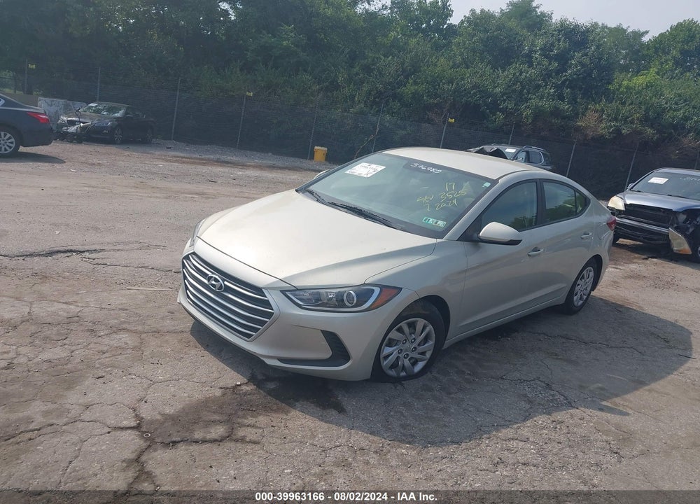 2017 HYUNDAI ELANTRA SE VIN: KMHD74LF2HU376980