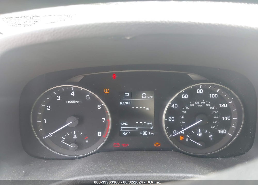 2017 HYUNDAI ELANTRA SE VIN: KMHD74LF2HU376980