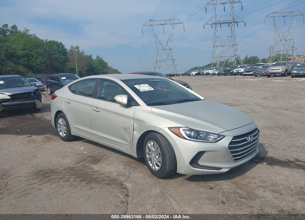2017 HYUNDAI ELANTRA SE VIN: KMHD74LF2HU376980