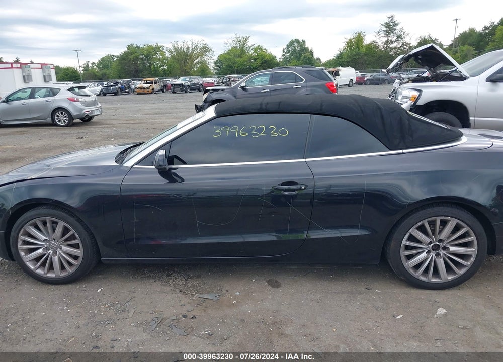 2012 AUDI A5 2.0T PREMIUM VIN: WAUVFAFH0CN000849