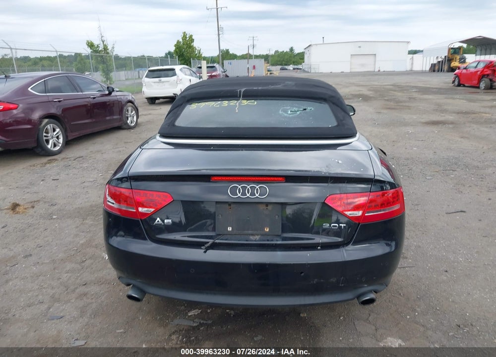 2012 AUDI A5 2.0T PREMIUM VIN: WAUVFAFH0CN000849