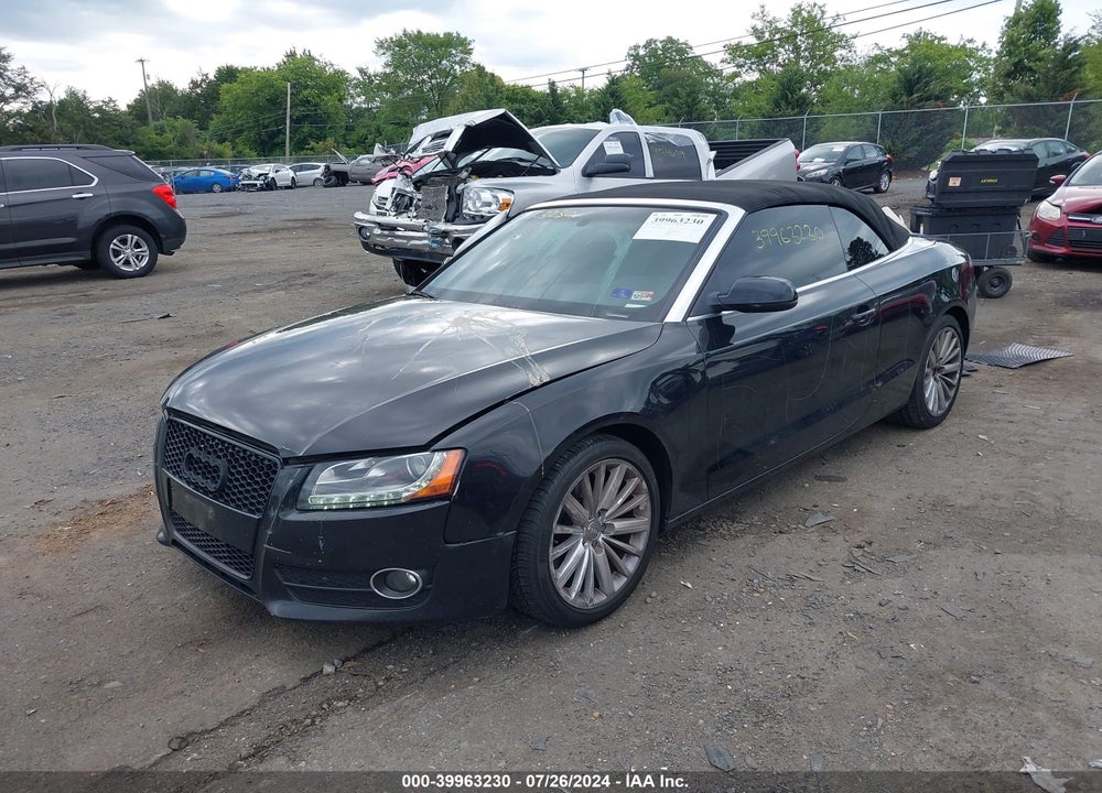 2012 AUDI A5 2.0T PREMIUM VIN: WAUVFAFH0CN000849