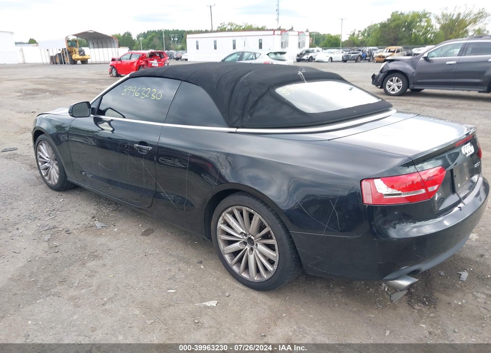 2012 AUDI A5 2.0T PREMIUM VIN: WAUVFAFH0CN000849