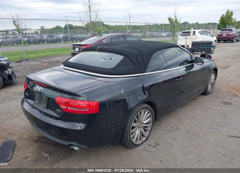 2012 AUDI A5 2.0T PREMIUM VIN: WAUVFAFH0CN000849