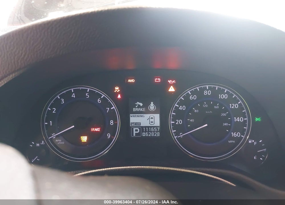 2011 INFINITI G37X VIN: JN1CV6AR2BM410697