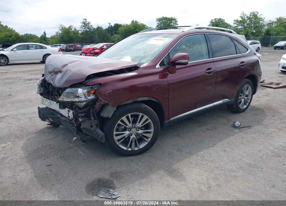 2014 LEXUS RX 450H VIN: JTJBC1BA7E2068459