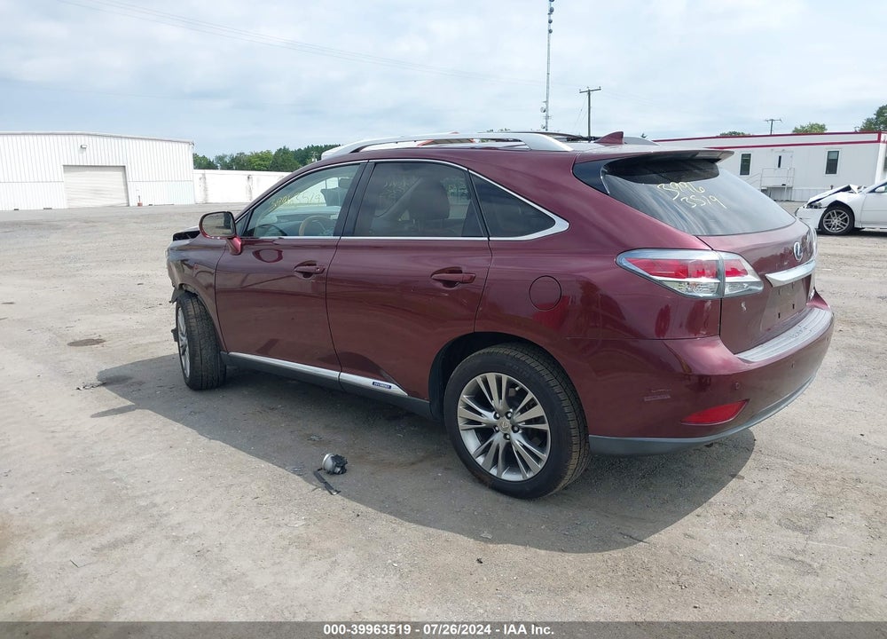 2014 LEXUS RX 450H VIN: JTJBC1BA7E2068459
