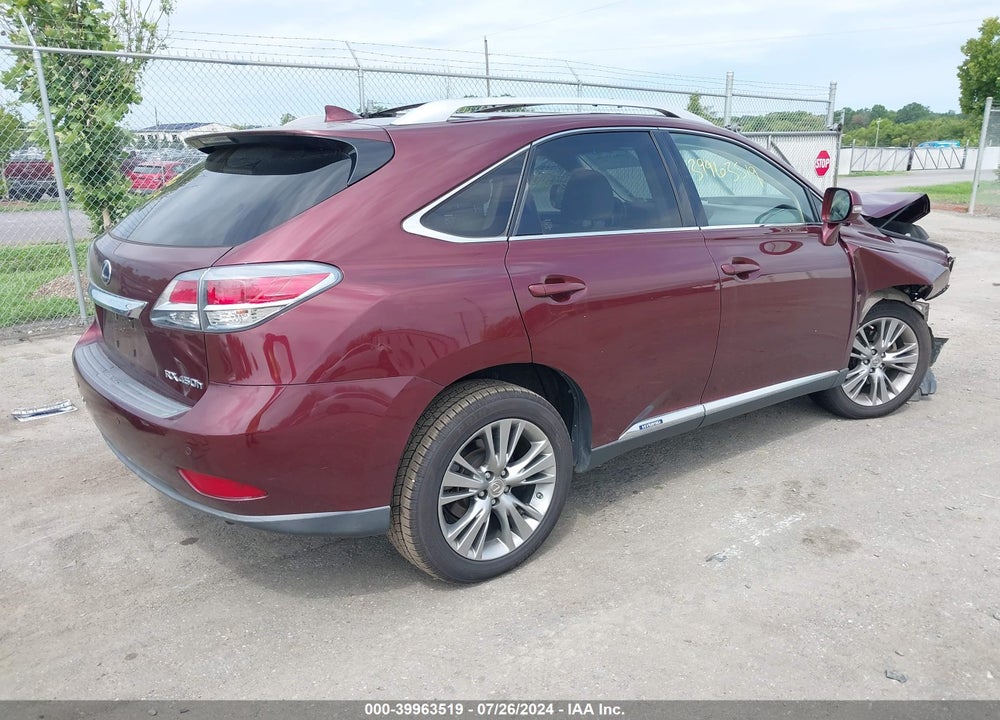 2014 LEXUS RX 450H VIN: JTJBC1BA7E2068459