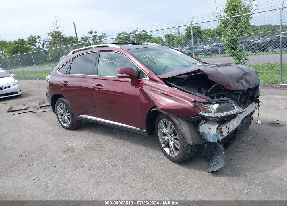 2014 LEXUS RX 450H VIN: JTJBC1BA7E2068459