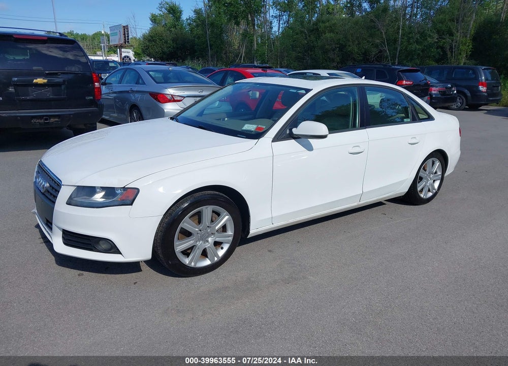 2010 AUDI A4 PREMIUM VIN: WAUBFAFL4AN043272