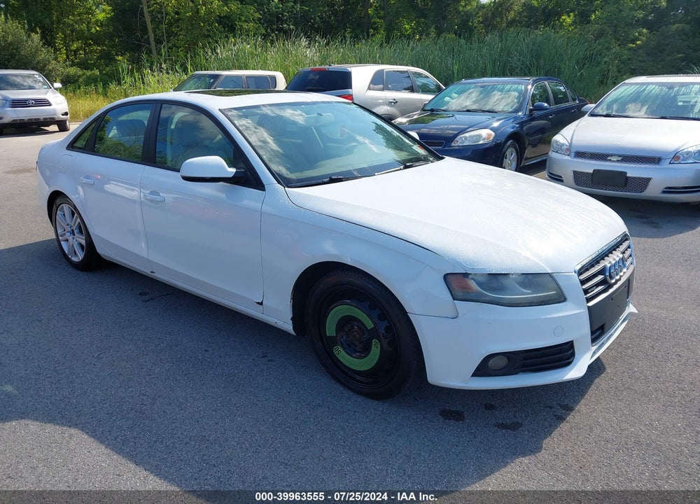 2010 AUDI A4 PREMIUM VIN: WAUBFAFL4AN043272