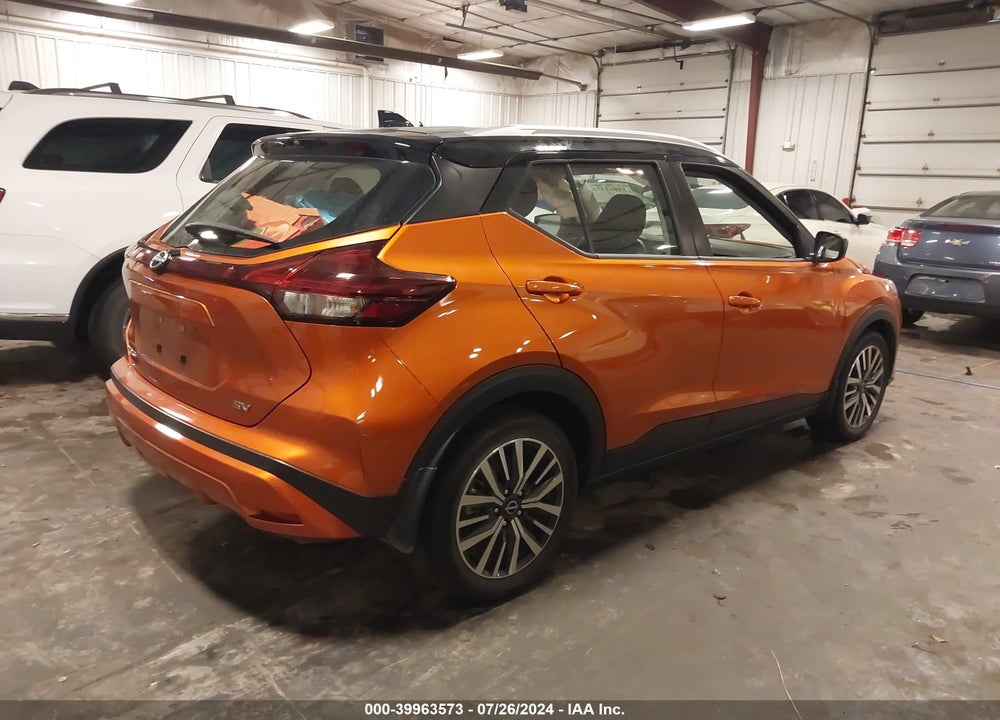 2022 NISSAN KICKS SV XTRONIC CVT VIN: 3N1CP5CV0NL485301
