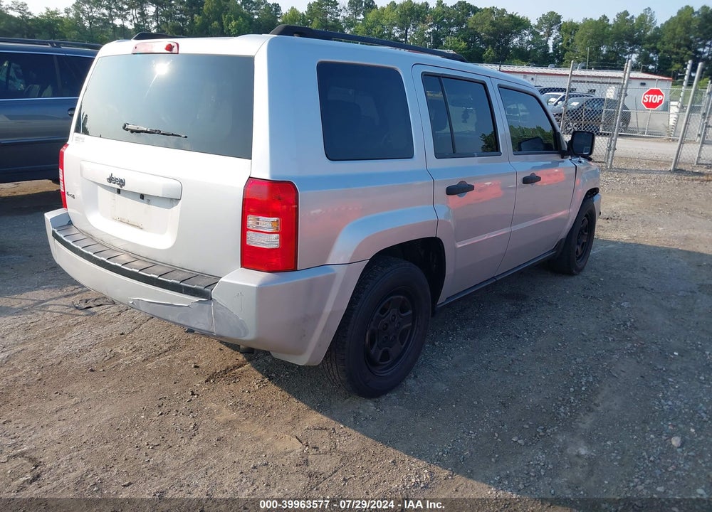 2007 JEEP PATRIOT SPORT VIN: 1J8FF28W37D395266