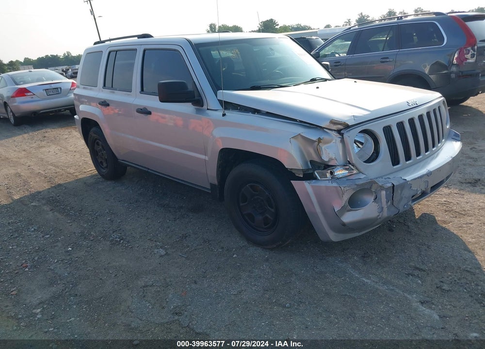 2007 JEEP PATRIOT SPORT VIN: 1J8FF28W37D395266