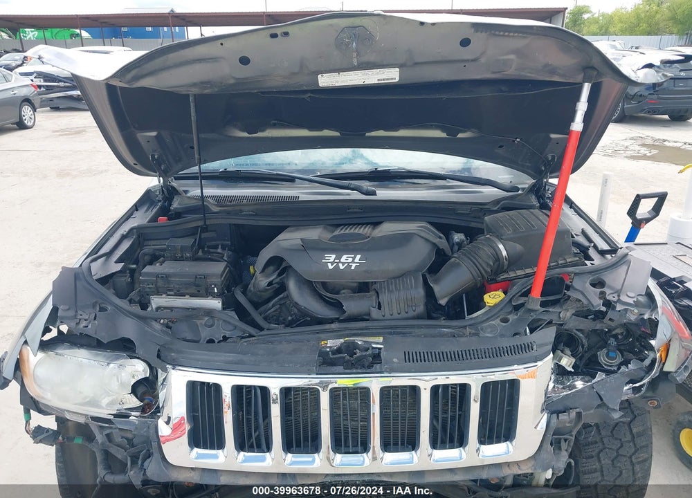 2012 JEEP GRAND CHEROKEE LAREDO VIN: 1C4RJFAG5CC250808