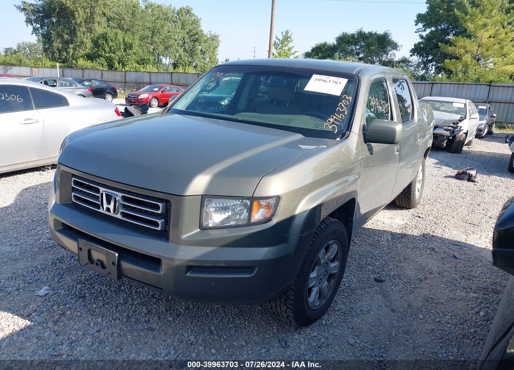 2007 HONDA RIDGELINE RTL VIN: 2HJYK16567H531131