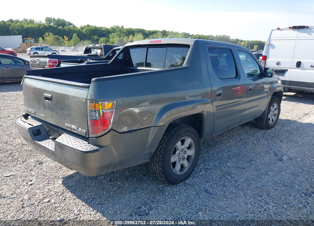 2007 HONDA RIDGELINE RTL VIN: 2HJYK16567H531131