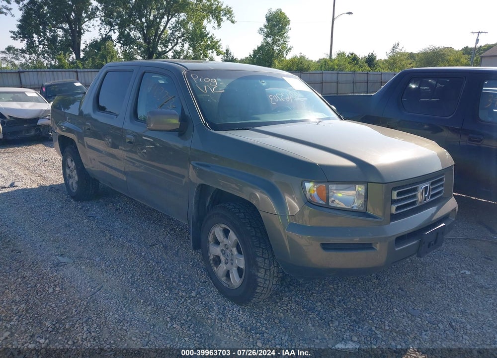 2007 HONDA RIDGELINE RTL VIN: 2HJYK16567H531131