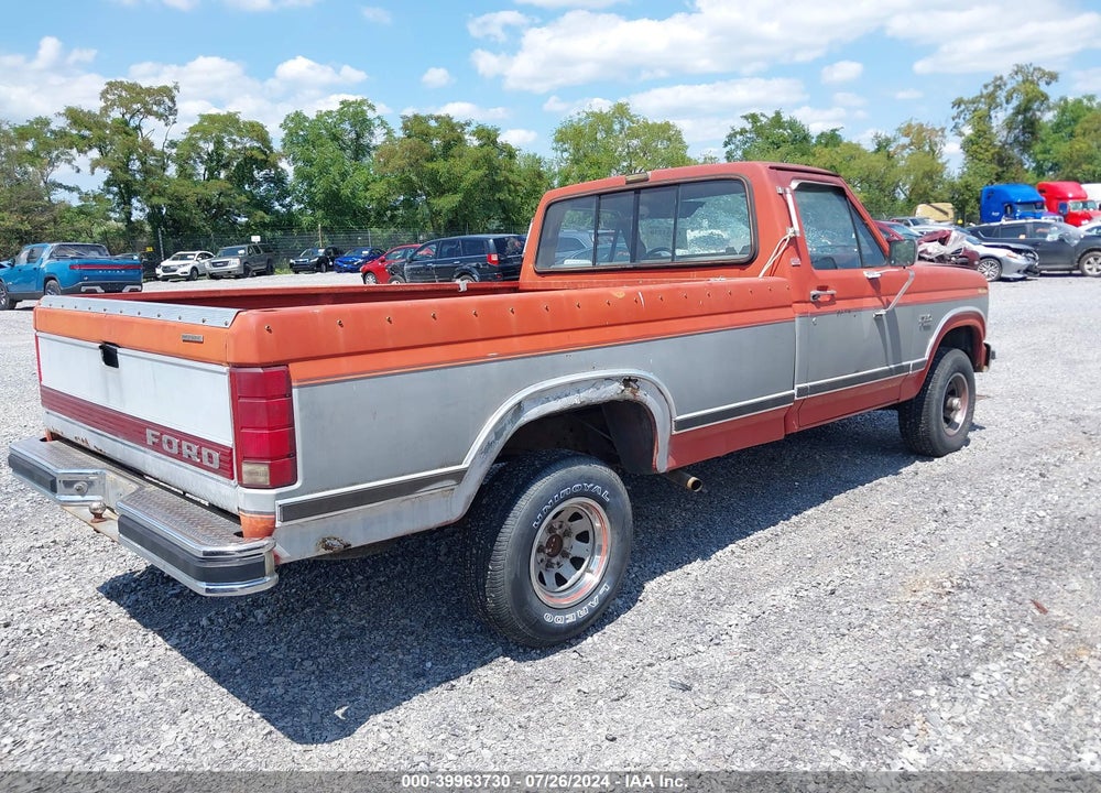 1986 FORD F150 VIN: 2FTEF14N6GCA19283