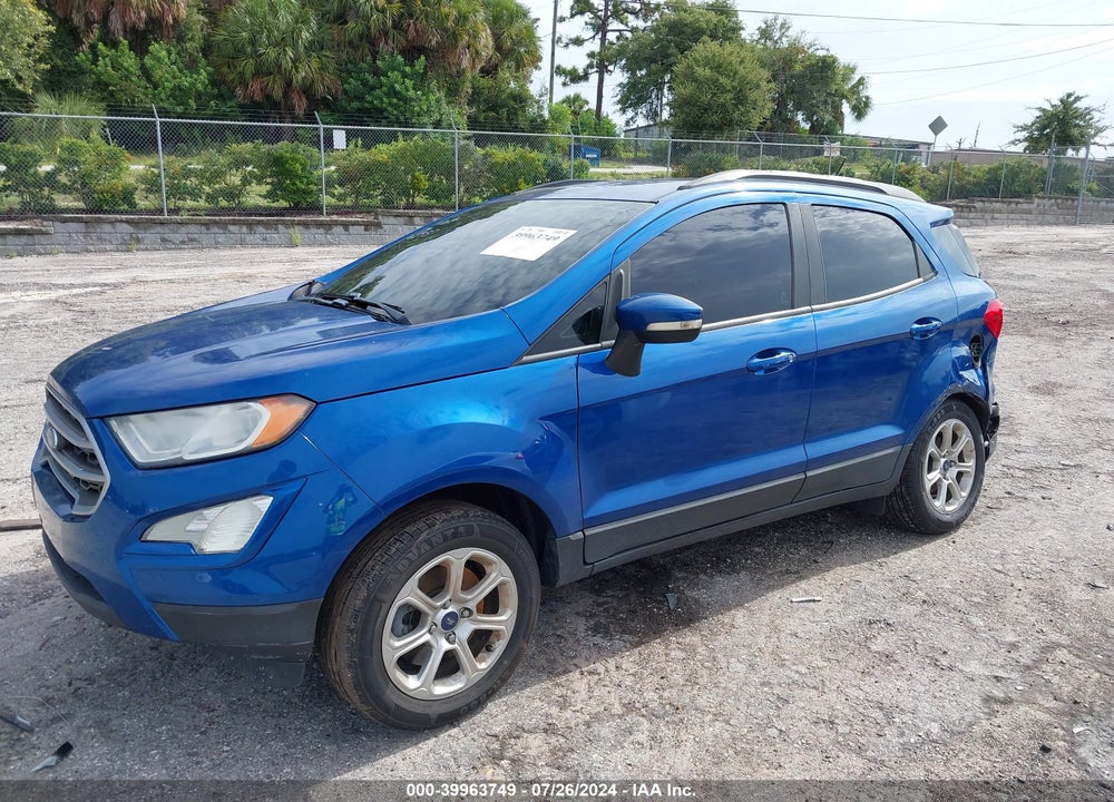 2018 FORD ECOSPORT SE VIN: MAJ3P1TE1JC243831