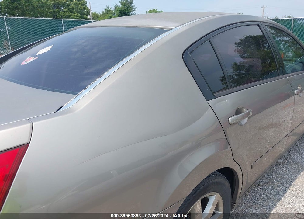 2006 NISSAN MAXIMA 3.5 SL VIN: 1N4BA41E46C834213