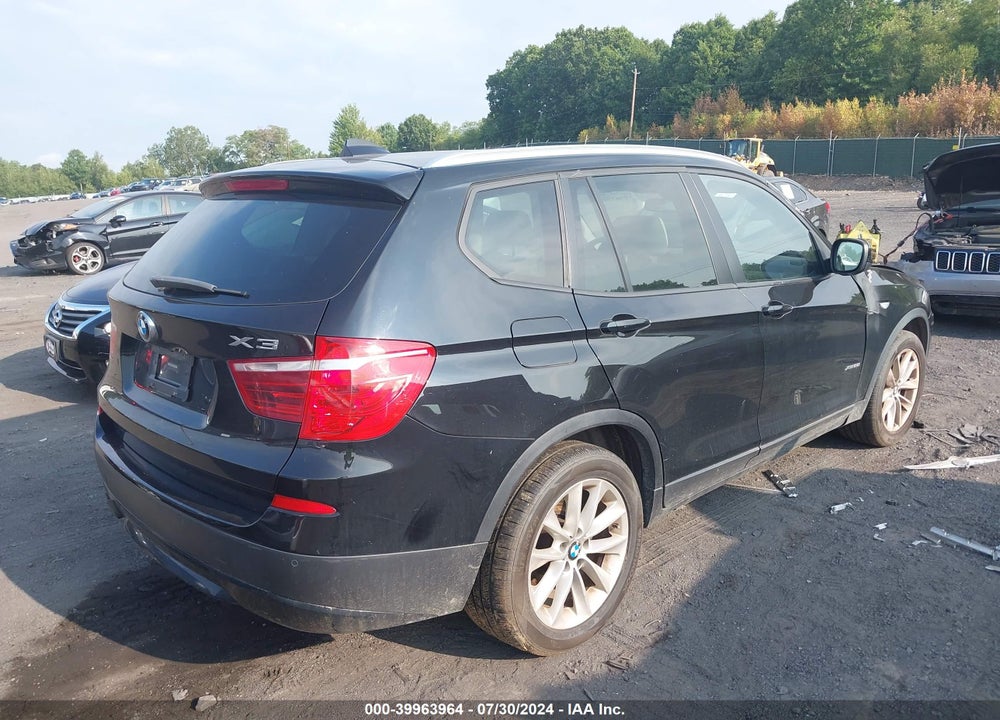 2013 BMW X3 XDRIVE28I VIN: 5UXWX9C59D0A13242