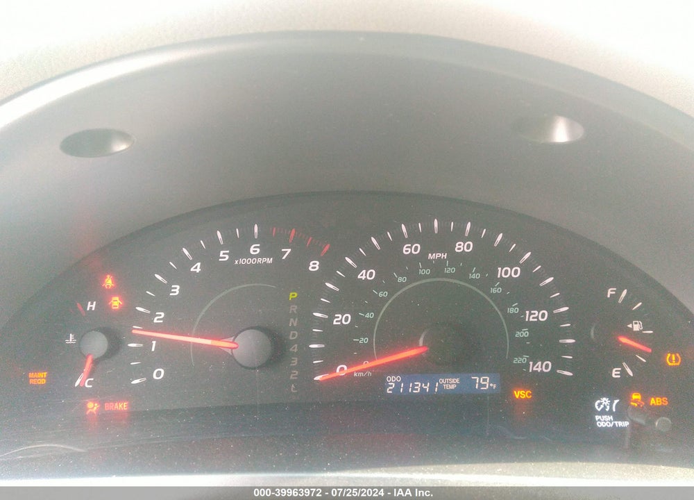2007 TOYOTA CAMRY LE VIN: 4T1BE46K97U579014